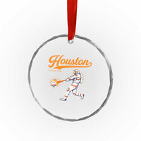 Houston Clutch City Crystal Glass Ornament Astronaut Baseball Player In Space