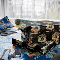 How Does Jesus Make His Coffee Hebrews It Wrapping Paper Roll Funny Christian Coffee Lover Retro Sunset - Wonder Print Shop