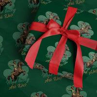 How Lucky Are We Wrapping Paper Roll Cowboy Western Irish St Patrick's Day