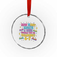 How Many Nights a Week Should You Be Reading 6 7 Crystal Glass Ornament Funny Book Meme for Teachers Students - Wonder Print Shop