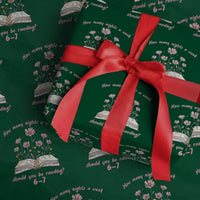 How Many Nights a Week Should You Be Reading 6 7 Wrapping Paper Roll Aesthetic Floral Book - Wonder Print Shop