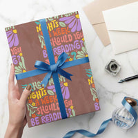 How Many Nights Should You Be Reading 6 7 Wrapping Paper Roll Retro Funny 67 Six Seven Meme Book Lover - Wonder Print Shop