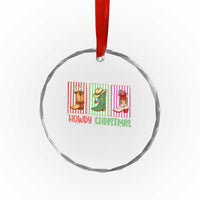 Howdy Christmas Cowboy Boots Western Pride Crystal Glass Ornament - Wonder Print Shop