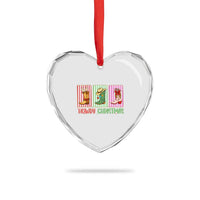 Howdy Christmas Cowboy Boots Western Pride Heart Crystal Glass Ornament - Wonder Print Shop