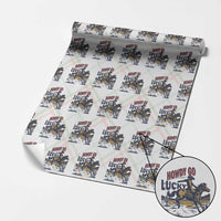 Howdy Go Lucky Wrapping Paper Roll Funny Cowboy St Patrick's Day
