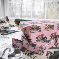 Howdy Go Lucky Wrapping Paper Roll Funny Cowboy St Patrick's Day