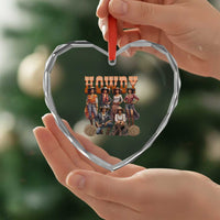 Howdy Melanin Cowgirl Heart Crystal Glass Ornament Black History Western Rodeo Texas - Wonder Print Shop