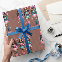 Howdy Nutcracker Cowgirl Christmas Western Country Wrapping Paper Roll - Wonder Print Shop
