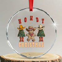 Howdy Xmas Crystal Glass Ornament Cowboy Cactus Xmas Tree TS09