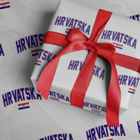 Hrvatska Flag Wrapping Paper Roll Croatia Vintage Zagreb Croatian Jersey Retro