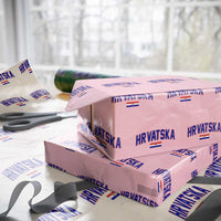 Hrvatska Flag Wrapping Paper Roll Croatia Vintage Zagreb Croatian Jersey Retro