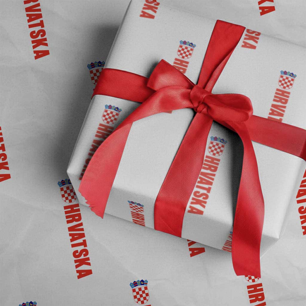 Hrvatska Wrapping Paper Roll Vintage Croatia Zagreb Croatian