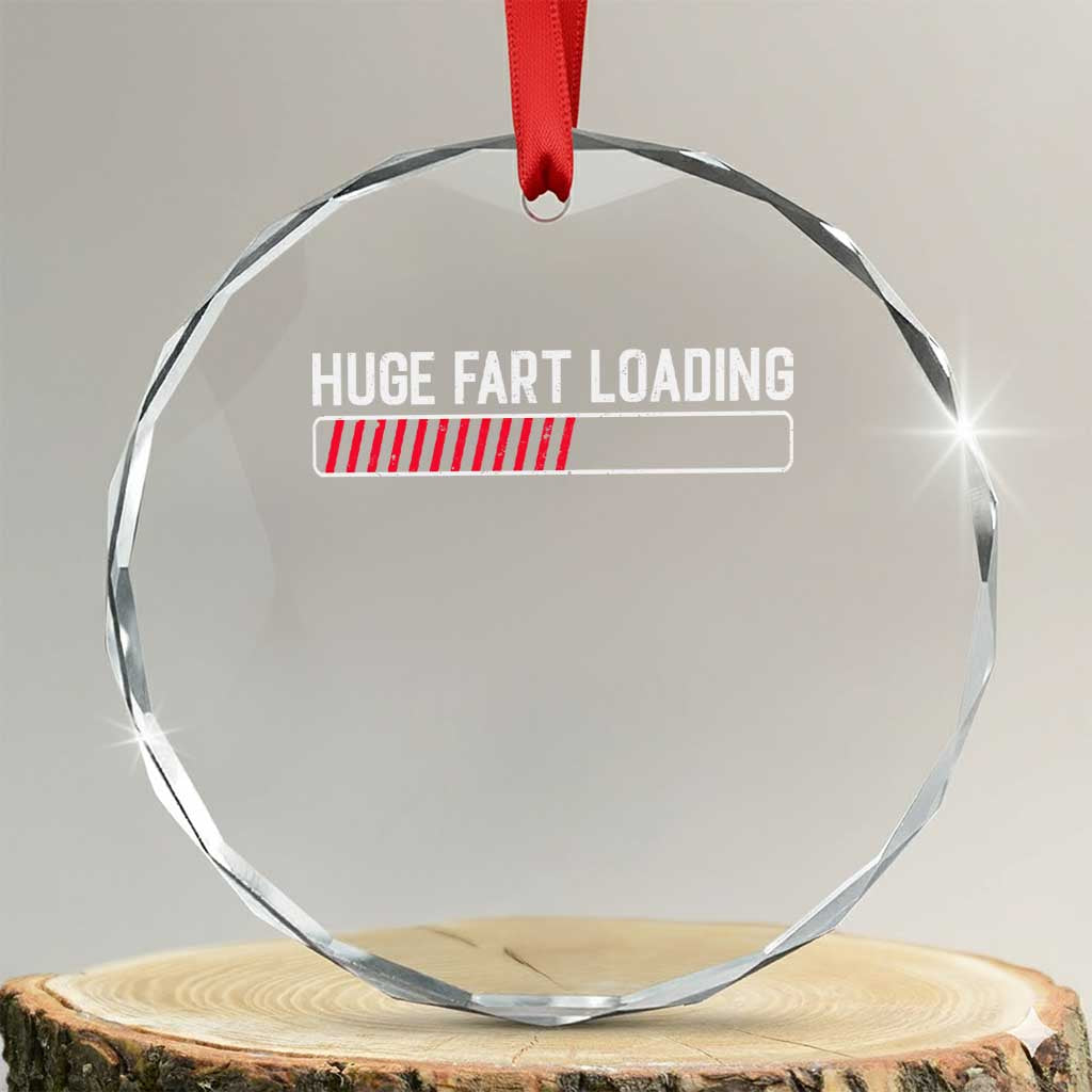 Huge Fart Loading Crystal Glass Ornament Sarcastic Humor Hilarious Funny Saying Gag Gift