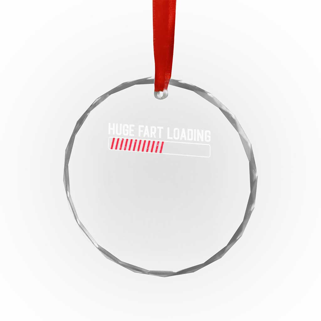 Huge Fart Loading Crystal Glass Ornament Sarcastic Humor Hilarious Funny Saying Gag Gift