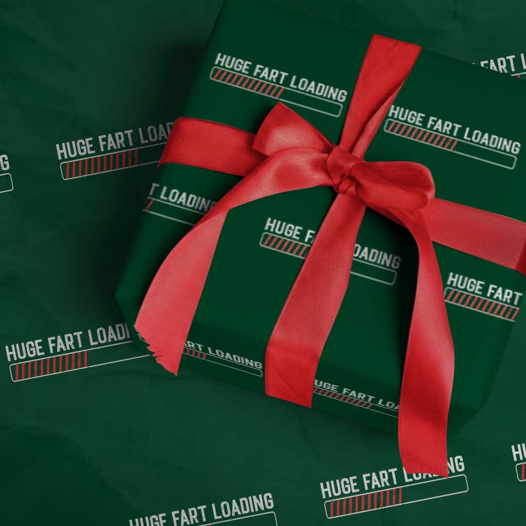 Huge Fart Loading Wrapping Paper Roll Sarcastic Humor Hilarious Funny Saying Gag Gift