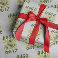 Hugo Spritz Wrapping Paper Roll Funny Tropical Cocktail Vacation