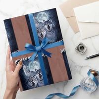 Human By Chance Alpha By Choice Wrapping Paper Roll Funny Alpha Wolf Meme