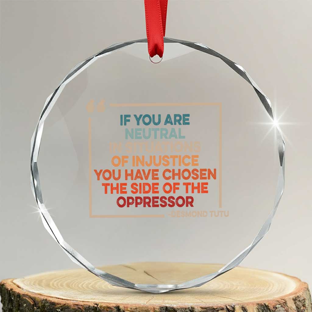 Human Rights Crystal Glass Ornament Feminist Equal Rights Social Justice - Wonder Print Shop