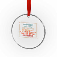 Human Rights Crystal Glass Ornament Feminist Equal Rights Social Justice - Wonder Print Shop