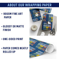 Human Rights Wrapping Paper Roll Are Not Negotiable Retro Equality Statement - Wonder Print Shop