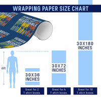 Human Rights Wrapping Paper Roll Are Not Negotiable Retro Equality Statement - Wonder Print Shop