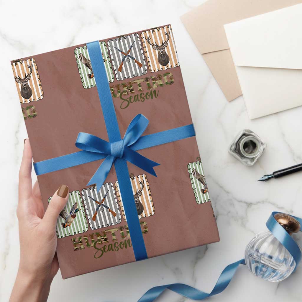 Hunting Season Wrapping Paper Roll Funny Hunter Wife Gift - Wonder Print Shop