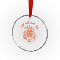 Hup Holland Hup Dutch Orange Lion Netherlands Heritage Crystal Glass Ornament