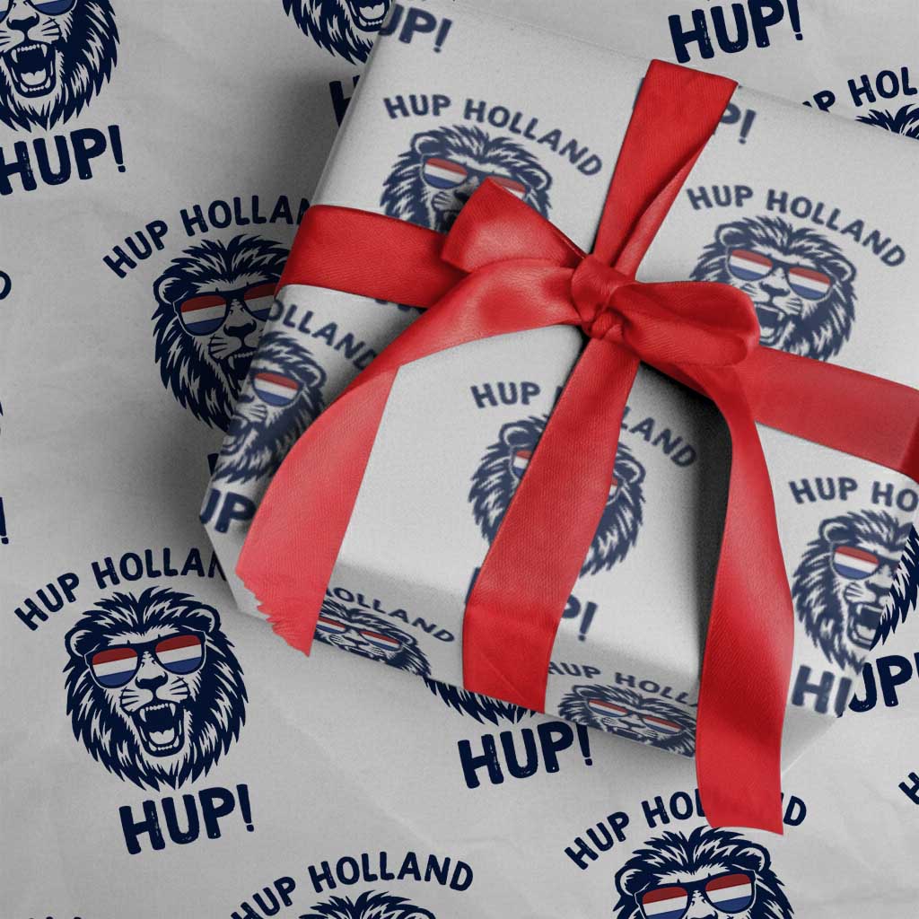 Hup Holland Hup Lion Netherlands Flag Wrapping Paper Roll Nederlands Dutch Pride Soccer Fans