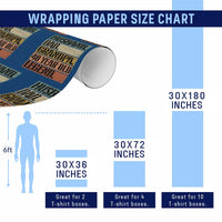 Husband Dad Grandpa 40 Year Old Legend Wrapping Paper Roll Funny 40th Birthday Fathers Day