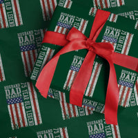 Husband Dad Grandpa 75 Year Old Legend Wrapping Paper Roll American Flag Birthday Gift