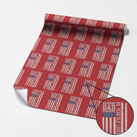 Husband Dad Grandpa 80 Year Old Legend Wrapping Paper Roll American Flag Birthday Gift