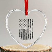 Husband Daddy Welder Hero Heart Crystal Glass Ornament Patriotic Welding American Flag Graphic