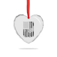 Husband Daddy Welder Hero Heart Crystal Glass Ornament Patriotic Welding American Flag Graphic
