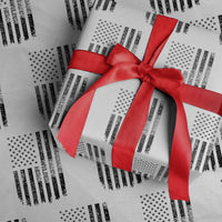 Husband Daddy Welder Hero Wrapping Paper Roll Patriotic Welding American Flag Graphic