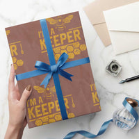 I Am A Keeper Wrapping Paper Roll Honey Bee Apiarist Funny Beekeeping