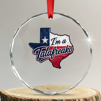 I Am A Talafreako James Talarico Crystal Glass Ornament US Senate Vintage Texas Map