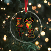 I Am Black Child Crystal Glass Ornament LOVE Black History Month Strong African American Pride - Wonder Print Shop