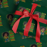 I Am Black Child Wrapping Paper Roll Afro Girl African American Pride Black History Month