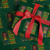 I Am Black Child Wrapping Paper Roll Locd Boy African American Pride Black History Month