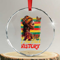 I Am Black History Crystal Glass Ornament African American Pride Woman - Wonder Print Shop