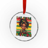 I Am Black History Crystal Glass Ornament Month Black Melanin Kids Girls - Wonder Print Shop