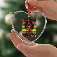 I Am Black History Heart Crystal Glass Ornament Month Black Melanin Kids Girls - Wonder Print Shop