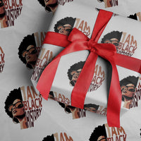 I Am Black History Wrapping Paper Roll African American Pride - Wonder Print Shop