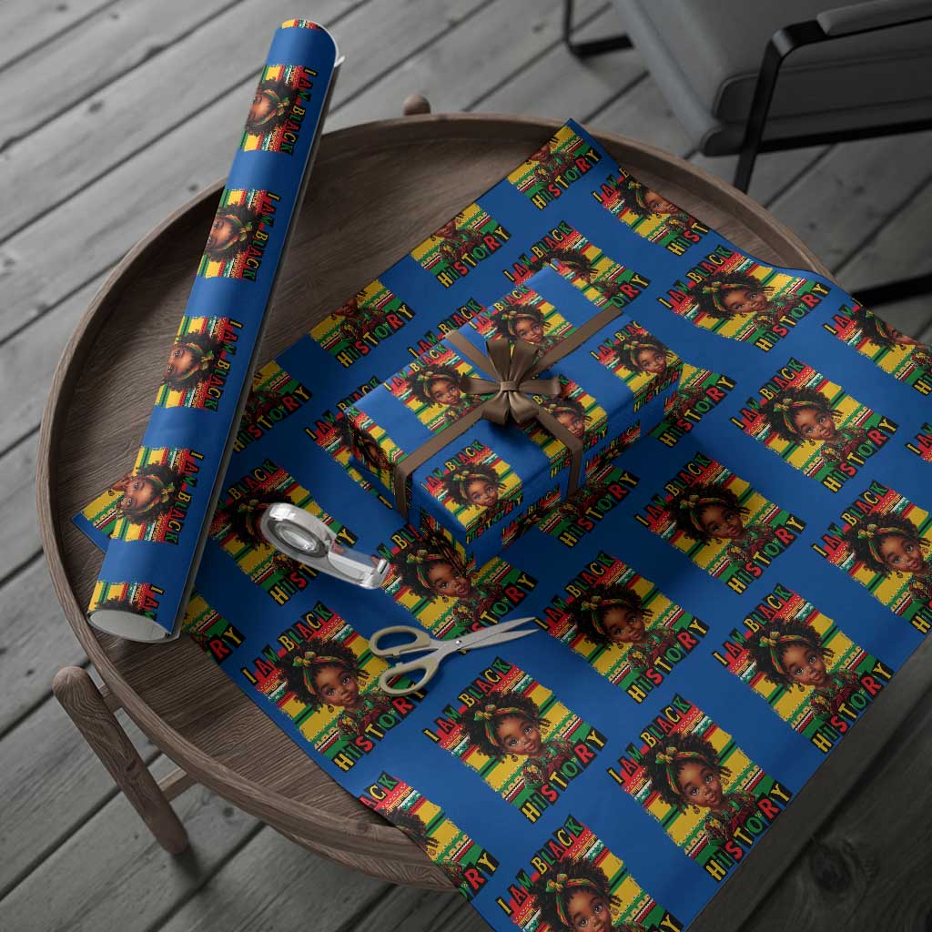 I Am Black History Wrapping Paper Roll Month Black Melanin Kids Girls - Wonder Print Shop