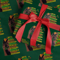 I Am Black Woman Wrapping Paper Roll Locd African American Pride Black History Month