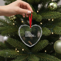 I Am Brave Strong Powerful Unbreakable Heart Crystal Glass Ornament Melanoma Warrior Support