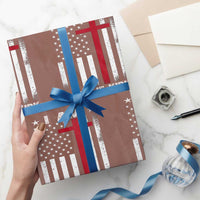 I Am Charlie Kirk Wrapping Paper Roll Christian Cross Faith American Falg - Wonder Print Shop