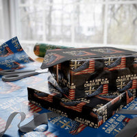 I Am Charlie Kirk Wrapping Paper Roll Freedom Vintage American Flag - Wonder Print Shop