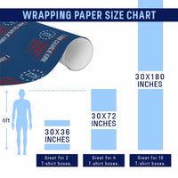 I Am Charlie Kirk Wrapping Paper Roll Freedom Vintage Old American Flag Patriotic 1776 - Wonder Print Shop