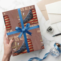 I Am Charlie Kirk Wrapping Paper Roll You Cant Silence Us All Vintage American Flag - Wonder Print Shop